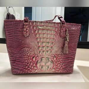 Brahmin Julep Melbourne Croc Embossed Medium Asher Tote Bag